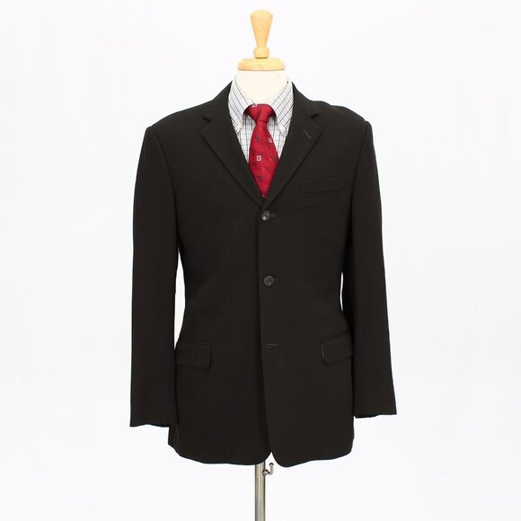 Massimo Bizzocchi 42R Brown Solid 3-Button Sport Coat Blazer Jacket O677 - Picture 1 of 11
